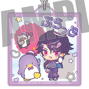 エリオスライジングヒーローズ×サンリオ おなまえアクリルキーホルダー ブラッド×タキシードサム なかよしポップコーデ