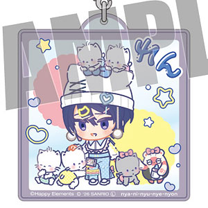 エリオスライジングヒーローズ×サンリオ おなまえアクリルキーホルダー レン×ニャニィニュニェニョン なかよしポップコーデ