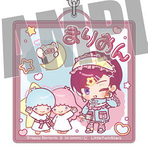 エリオスライジングヒーローズ×サンリオ おなまえアクリルキーホルダー マリオン×リトルツインスターズ なかよしポップコーデ