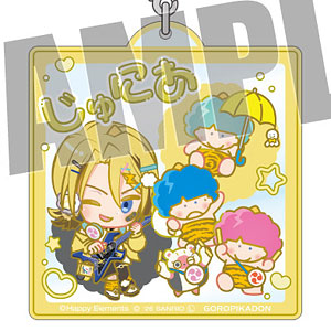 エリオスライジングヒーローズ×サンリオ おなまえアクリルキーホルダー レオナルド×ゴロピカドン なかよしポップコーデ