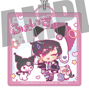 エリオスライジングヒーローズ×サンリオ おなまえアクリルキーホルダー フェイス・ビームス×クロミ なかよしポップコーデver.