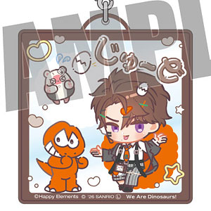 エリオスライジングヒーローズ×サンリオ おなまえアクリルキーホルダー ジュード×ウィアーダイナソアーズ！ なかよしポップコーデ