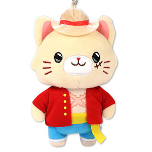 ONE PIECE withCATアイマスク付きぬいぐるみキーホルダー エース