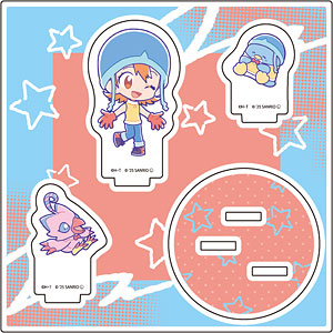 アクリルスタンドプレート デジモンアドベンチャー×サンリオキャラクターズ 武之内空＆ピヨモン×タキシードサム(コラボイラスト)