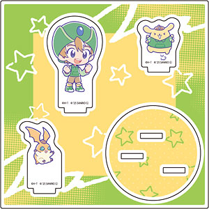 アクリルスタンドプレート デジモンアドベンチャー×サンリオ 高石タケル＆パタモン×ポムポムプリン(コラボイラスト)