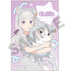 Re：ゼロから始める異世界生活 アート缶バッジ エミリア 遊園地