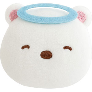 AB38701 すみっコぐらし えもじ～ずぬいぐるみ ぬいぐるみバッジ しろくま