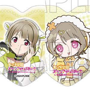 ラブライブ！虹ヶ咲学園スクールアイドル同好会 ハート型缶バッジ