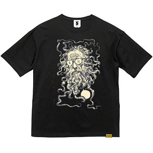 “藤村60” ビッグシルエットTシャツ (BLACK) [Designed by 寺田克也] XL