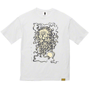 “藤村60” ビッグシルエットTシャツ (WHITE) [Designed by 寺田克也] XL
