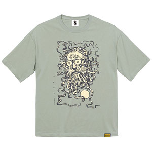 “藤村60” ビッグシルエットTシャツ (S.GREEN) [Designed by 寺田克也] S
