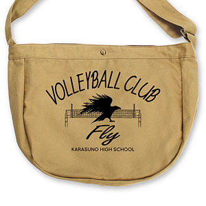 ハイキュー！！ 烏野高校排球部 ニュースペーパーバッグ/SAND KHAKI