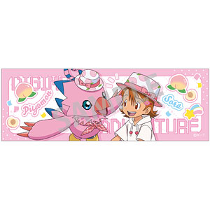 デジモンアドベンチャー ロングスクエア缶バッジ 太刀川ミミ＆パルモン