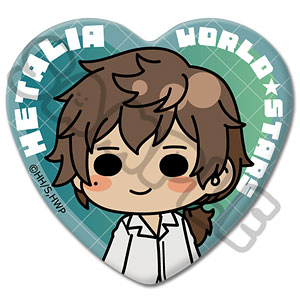 アニメ「ヘタリア World☆Stars」 ハート型缶バッジ K(プロイセン