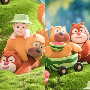 Boonie Bears クマと一緒なら、さみしさなんて吹き飛ぶシリーズ トレーディングフィギュア 6個入りBOX