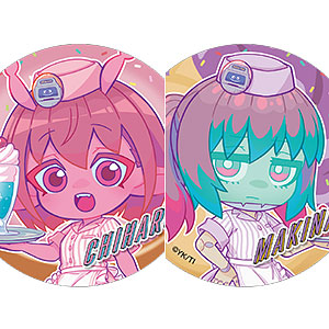 アニメ『銀河特急 ミルキー☆サブウェイ』ハート型缶バッジ A(チハル