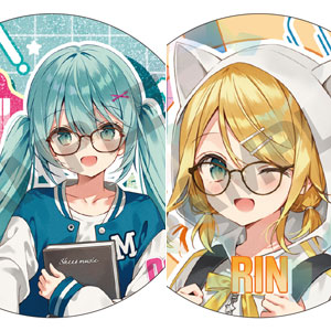 初音ミク アート缶バッジ 鏡音リン メガネスタイル[クラックス]《03