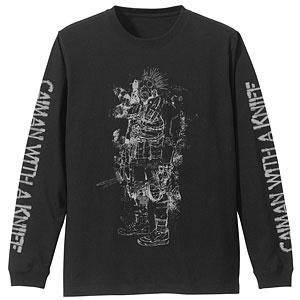 ドロヘドロ(原作版) 心 マスク 袖リブロングスリーブTシャツ/SUMI-L