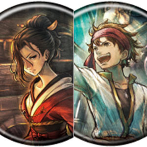 アクリルプレートバッジ「OCTOPATH TRAVELER 0」01/公式イラスト 9個