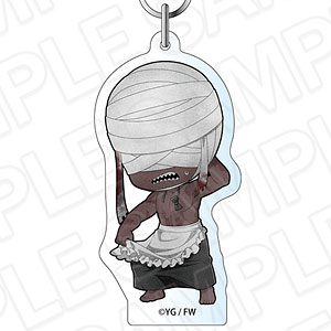 文字化化 アクリルキーホルダー レインコート ウェイター デフォルメ