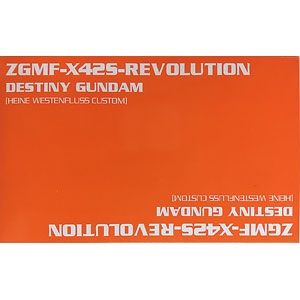 HG 1/144 ハイネ専用デスティニーガンダム プラモデル (CD X42S-REVOLUTION 初回生産限定盤A同梱品)