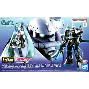 や*座様 ガンダム RG 1/144 MS-06S ザクII 初音ミクVer. Premium Bandai RG Model Kits - 1/144 MS-06S Zaku II [Hatsune Miku
