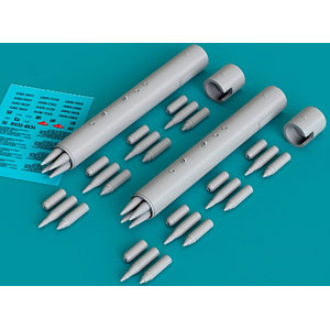 1/32 LAU-10 ズーニー 4連装ロケット弾 ポッド (2個入)