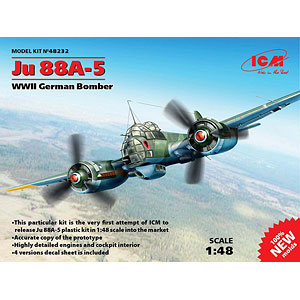 1/48 ユンカースJu88A-5 爆撃機 プラモデル（再販）[ICM]《03月予約》
