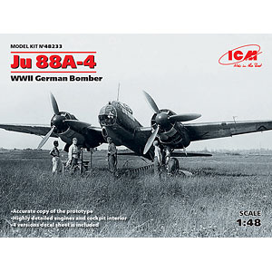 1/48 ユンカース Ju88A-4 爆撃機 プラモデル（再販）[ICM]《03月予約》