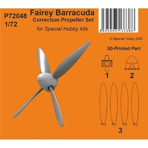 1/72 フェアリー バラクーダ 修整プロペラ (スペシャルホビー用)