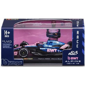 1/43 BWTアルピーヌ A525 2025 モナコGP No，10 P.ガスリー ドライバー付