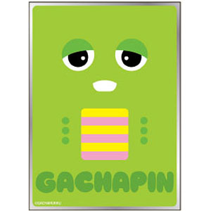 ガチャピン・ムック キャラクタースリーブガチャピン フェイス(EN-1639) パック