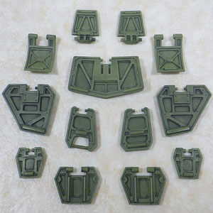 装甲騎兵ボトムズ レジンキャスト製組立キット 1/24スコープドッグ用 ハイディテール スカート・アーマーキット