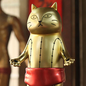 十八銅猫 ソフビフィギュア