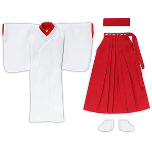 1/6スケール用 PNM 巫女服set ホワイト×レッド (ドール用)