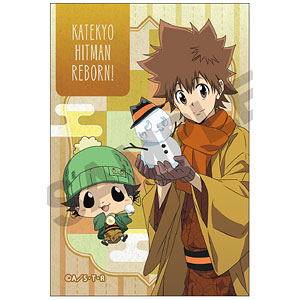 家庭教師ヒットマンREBORN！ アート缶バッジ リボーン＆沢田綱吉 冬