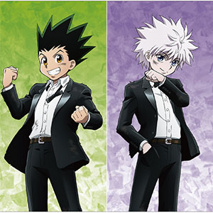 HUNTER×HUNTER 描き下ろし スーツ(戦闘後)ver. A4クリアファイル2枚セット ver.A
