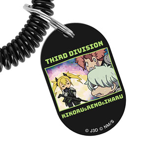 怪獣8号 四ノ宮キコル＆市川レノ＆古橋伊春 ゆるコマ ロッカーキー風アクリルキーホルダー