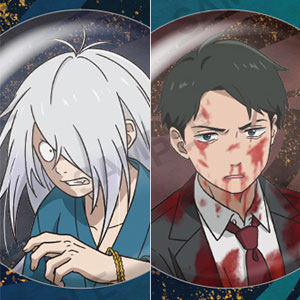 映画「鬼太郎誕生 ゲゲゲの謎」 缶バッジセット 鬼太郎の父＆水木 B