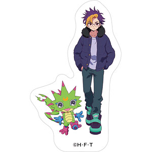 DIGIMON BEATBREAK ダイカットステッカー 天馬トモロウ＆ゲッコーモン