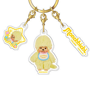 3連アクリルキーホルダー モンチッチ Vol.2 05 モンチッチCOLORS イエロー