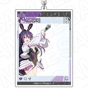 デート・ア・ライブV SNS風アクリルキーホルダー 夜刀神十香 サイバー