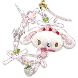 シュガーバニーズ ぬいぐるみフォンストラップ しろうさ[ティー・シー