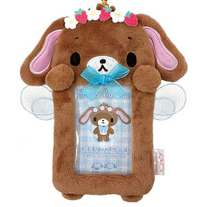 シュガーバニーズ もふもふパスケース くろうさ