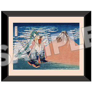 葛飾北斎×初音ミク 複製原画 冨嶽三十六景 神奈川沖浪裏[Presence