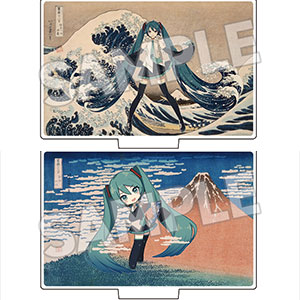 葛飾北斎×初音ミク 複製原画 冨嶽三十六景 神奈川沖浪裏[Presence