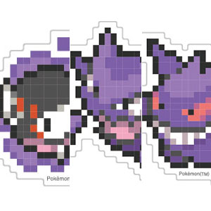 ポケットモンスター モバイルステッカー ゴース＆ゴースト＆ゲンガー