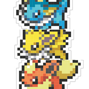 ポケットモンスター モバイルステッカー ゴース＆ゴースト＆ゲンガー