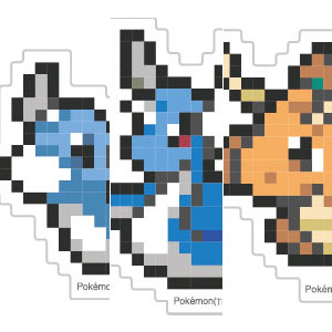 ポケットモンスター モバイルステッカー ゴース＆ゴースト＆ゲンガー