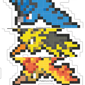 ポケットモンスター モバイルステッカー ゴース＆ゴースト＆ゲンガー